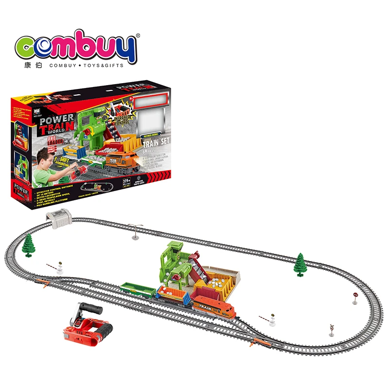 Радиоуправляемые игрушки, поезд, железная дорога, автомобиль с электрическим слотом, набор гоночных треков