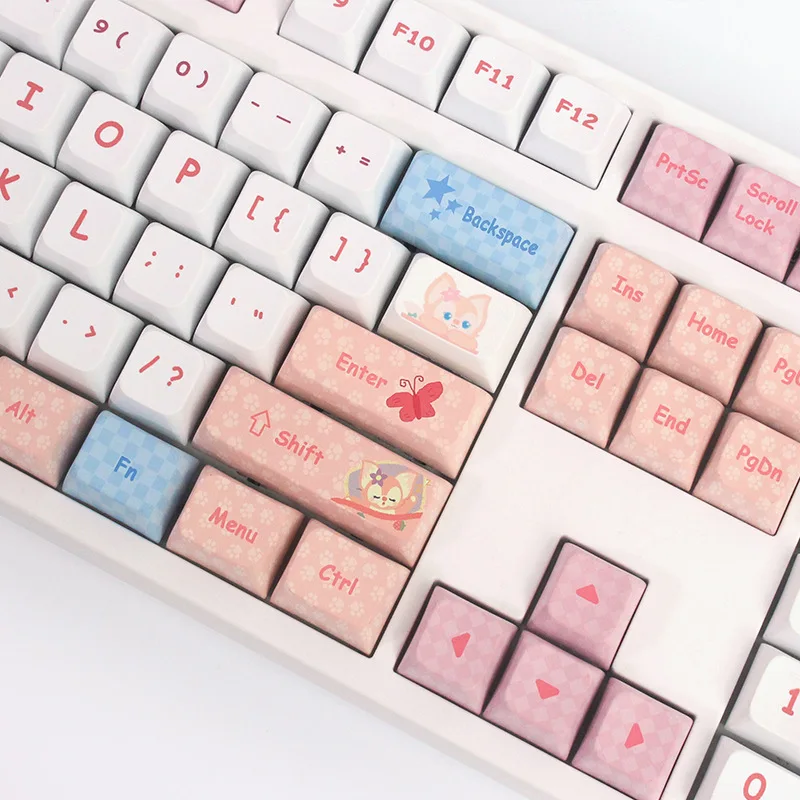 Linabell XDA Profile 138keys PBT Dye Sublimation Keycaps Set PBT Keycap for Mechanical Keyboard