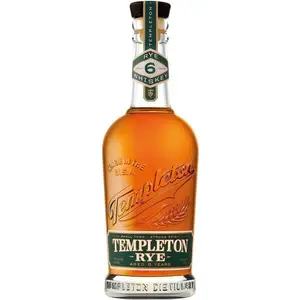 High Quality Templeton Whisky Rye 6Y.O. 0,70 Lt 6 Bottles Per Box