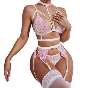 New Design Lace Sexy Lace Bra and Panties Set Women's Lingerie Ladies Lace Underwear Sets