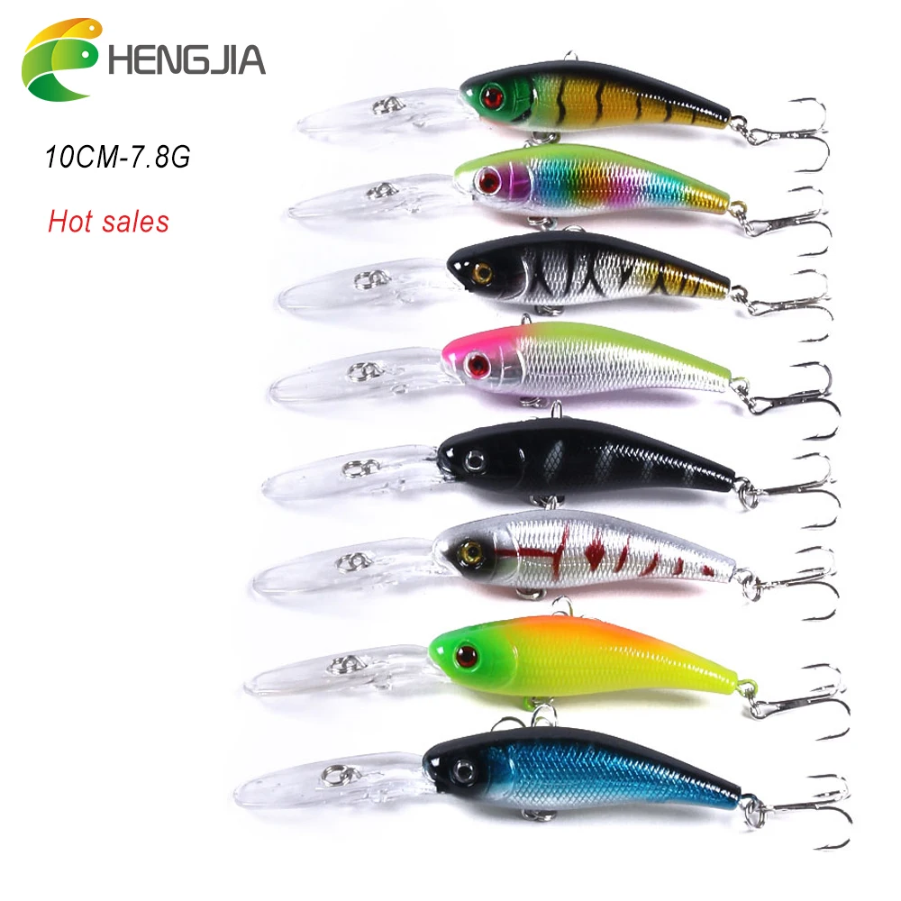 2 Umgedrehte Haken Minnow Knstlicher Angelkder 7,8g 10cm  Angelkder-Herstellungszubehr