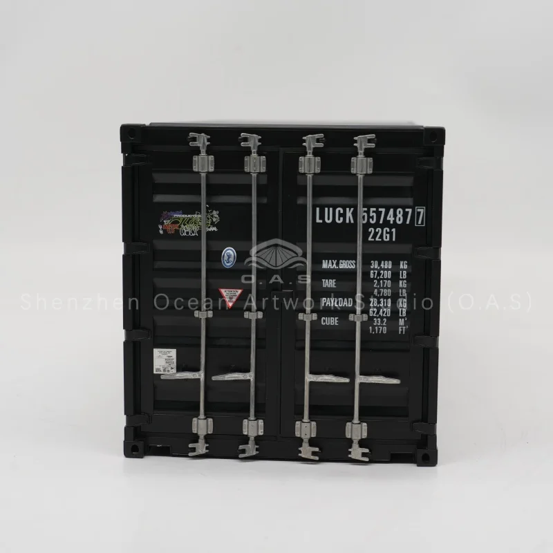 Custom shipping line container model, precision scale replica, fully custom made. Great industrial display model for logistics & shipping firms. We support logo and color customization, ideal for business gifts and exhibition ornaments.Amber@vesselmodel.com Tel：+86 18038048785