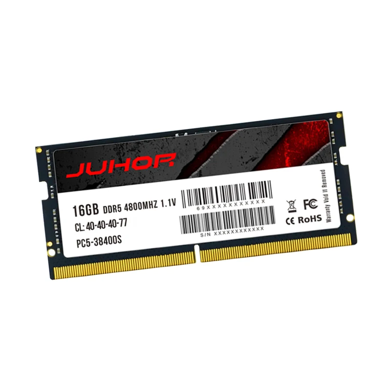 JUHOR 16GB DDR5 Laptop RAM 4800MHz SODIMM - In Stock with 3-Year