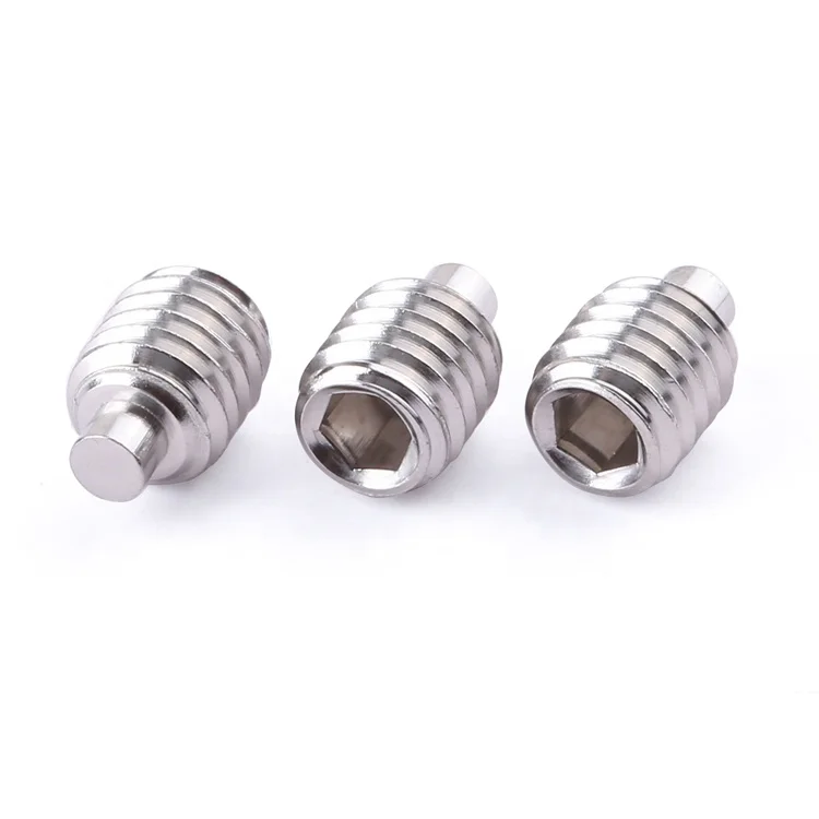 Non-standard customization hex socket set screw machine screw stainless steel SS304 316 plain