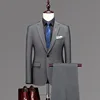 Set da 3 pezzi a righe grigio medio