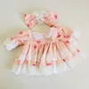 Gonna rosa amore + fascia per capelli - adatta per orsetti di peluche snodabili da 30 cm