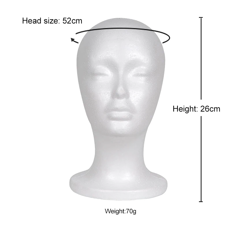 Huayang Wholesale High Quality Styrofoam Foam Wig Mannequin Head Buy