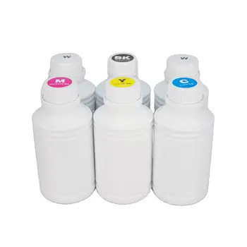 external ink inkjet Textile Pigment ink for DTG Printing Eco-friendly Waterproof Sunproof Five Color Printer Ink Fo r