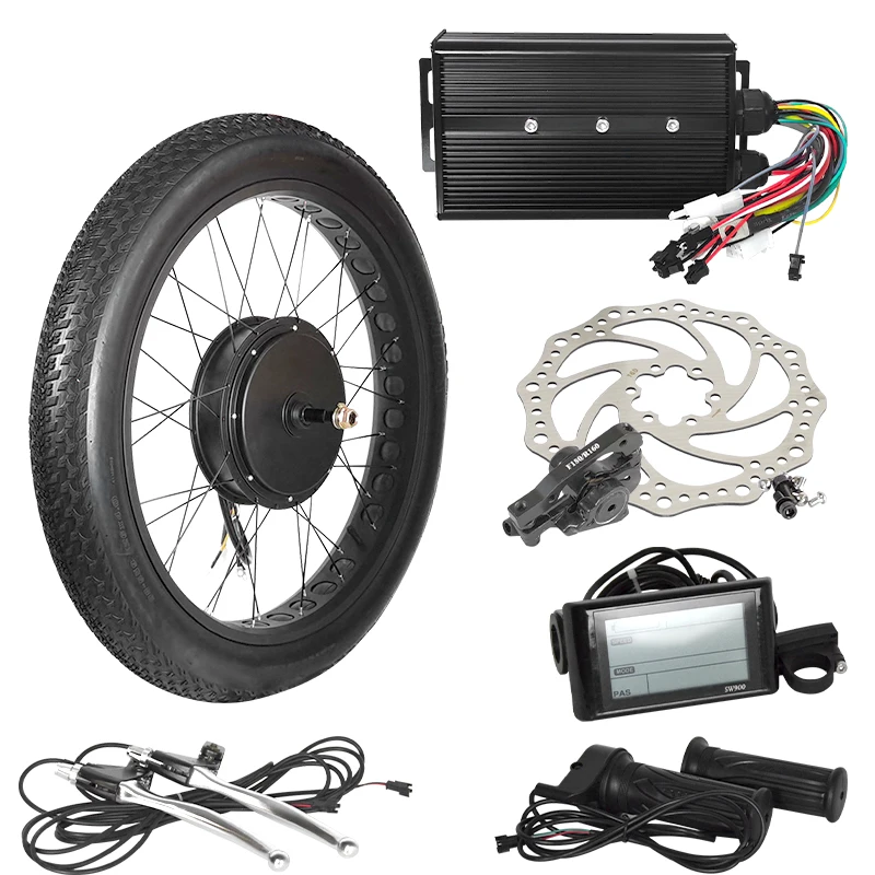 Explosive Models 26 Inch FAT Electric Bike Kit 2000w 72v Ebike Conversion Kit Including Controller Other Electric Bicycle Parts