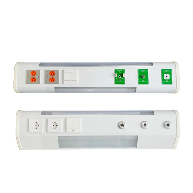 Factory Prices  Medical Bed Head Panel With Light /Oxygen Outlet/Oxygen Flowmeter