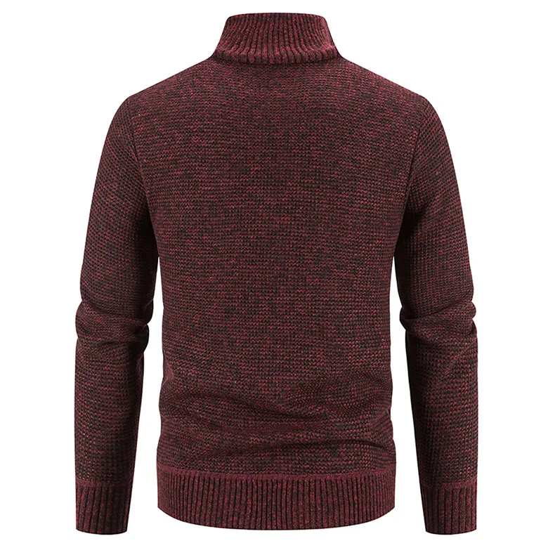 Men's Knitwear Coat Stand Collar Patchwork Padded Jacket_voghion.com
