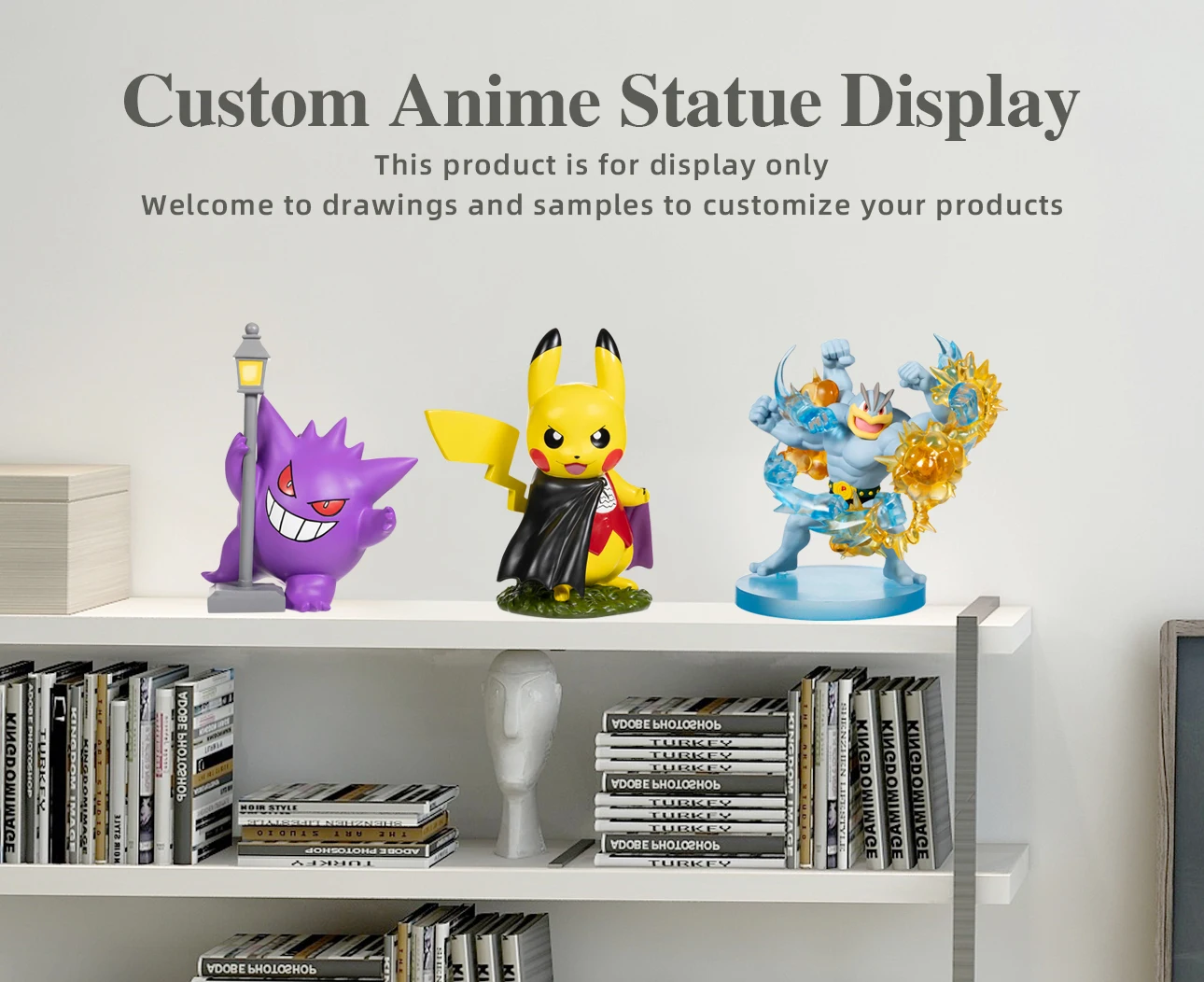 Декоративные реалистичные фигурки из аниме миниатюрные статуи с черепом для гостиной каучуковая фигурка