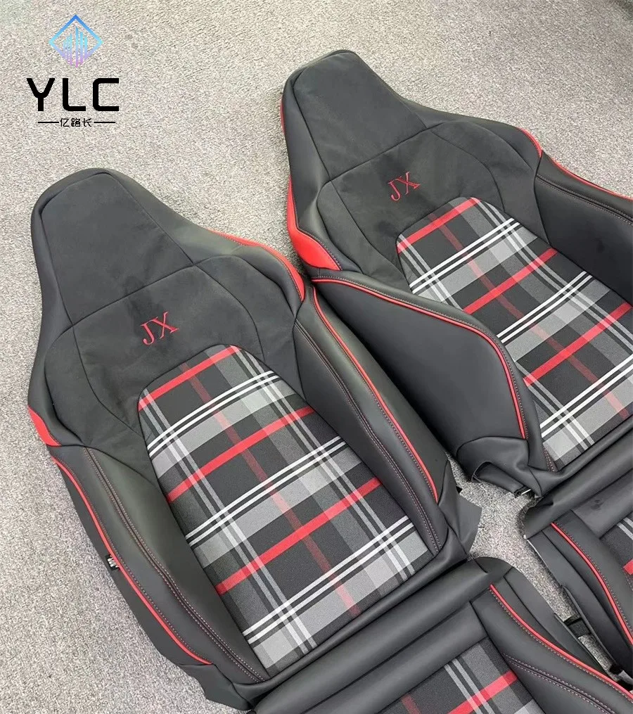 Роскошные чехлы для сидений автомобиля полностью покрывающие кожаные Volkswagen GTI