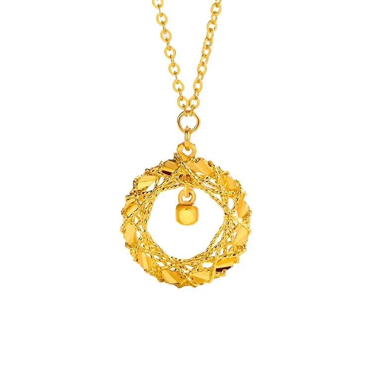 AA017686 High Quality Jewelry Clavicle Chain Accessories Gold Stainless Steel Pendants Necklace