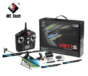 WLtoys V911S RC Helicopter 4CH 6G 6-Aixs Gyro Single Propelller Non-aileron RC Aircraft Drone RTF Toys for Kids