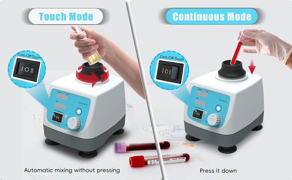 Lab Research Vortex Mixer Shaker 0-3000rpm Variable Speed Medicine ...