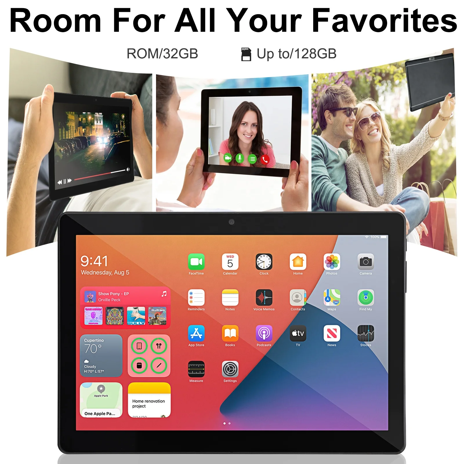 Veidoo Android Tablet 10 Inch 32GB Tablets Computer 10.1 Inches