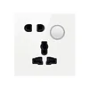 central control-white-one-way five-hole-without light-b-1-5 hole