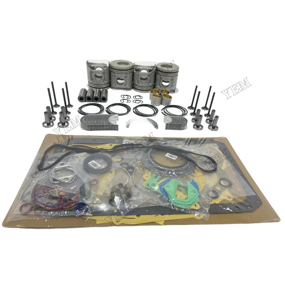 For Mitsubishi 4D34 Engine Rebuild Kit With Piston Ring Bearing Valves Cylinder Gaskets Engine Parts China Supplier