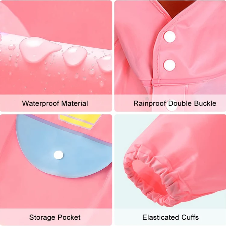 Lotus Trendy Fashion Rainwear Reusable Rain Poncho Jacket Boys And