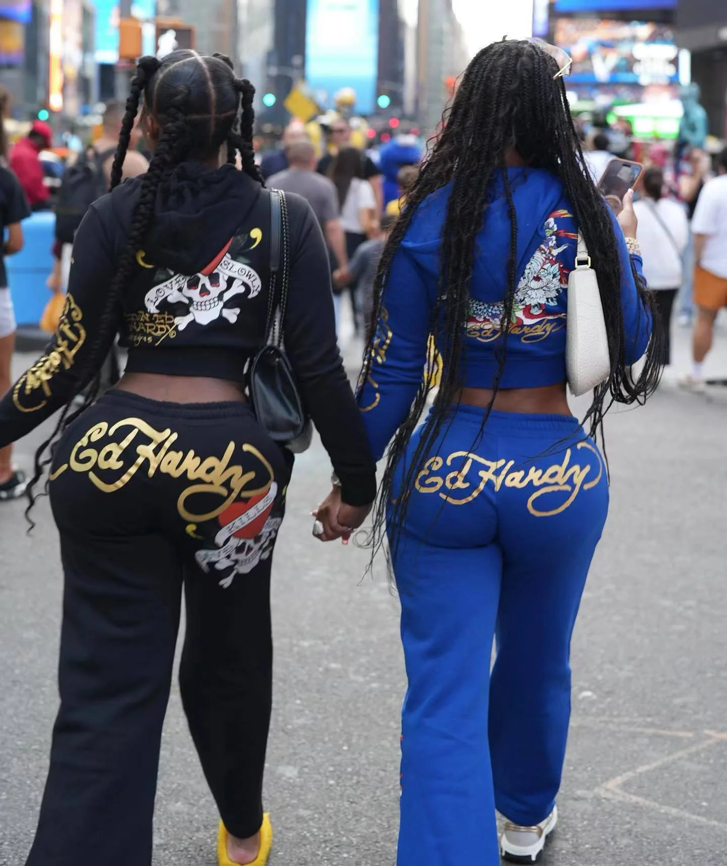 トップス Y2K ED HARDY sweat foodie setup co Ed Hardy Y2k Tracksuit Set Croped Zip Up Hoodie And