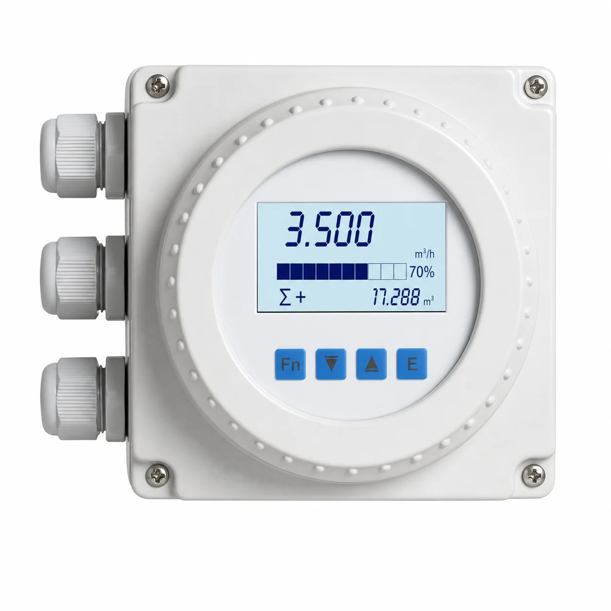 IP65 IP68 Integrated Remote Type Electromagnetic Water Flow Sensor with LCD Display RS485 Modbus Mag Meter FMC240