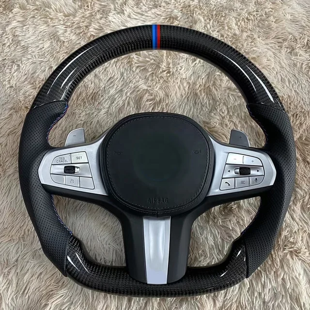 Car Steering Wheel For BMW all series E39 E46 E60 E70 E71 E90 F10 F20 F30 Smart Control Carbon Fiber Interior Accessories