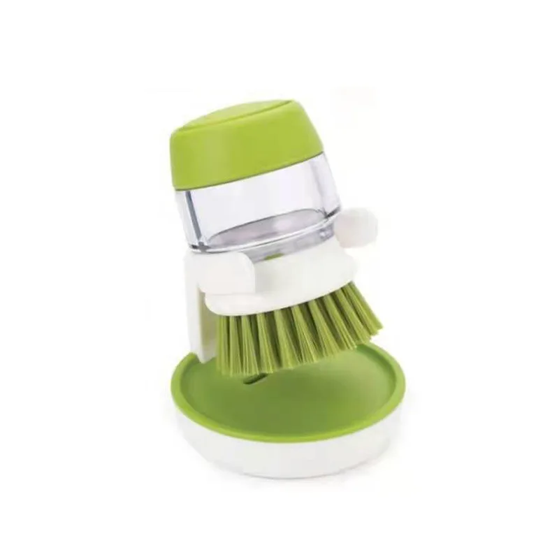 Source Latest Hot Bathroom Plastic Holder Head Soft TPR Cleaning silicone toilet  brush with soap dispenser liquid on m.