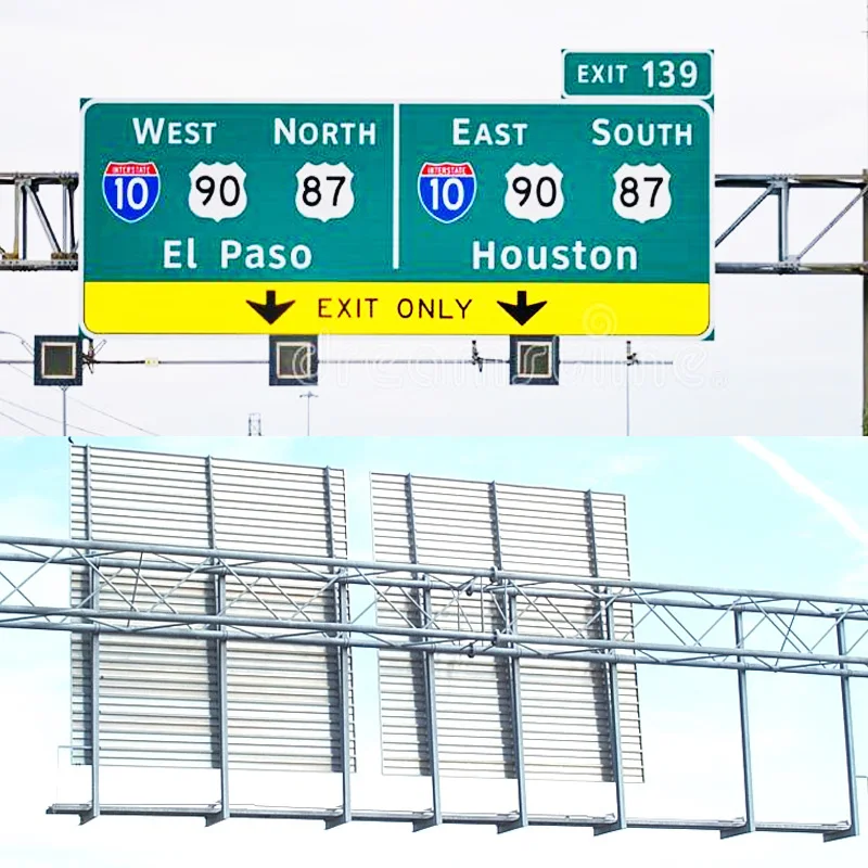 3M DG3 Highway Extruded Aluminum Sign Aluminium Extrusion Sign Large Highway Gantry Road Sign