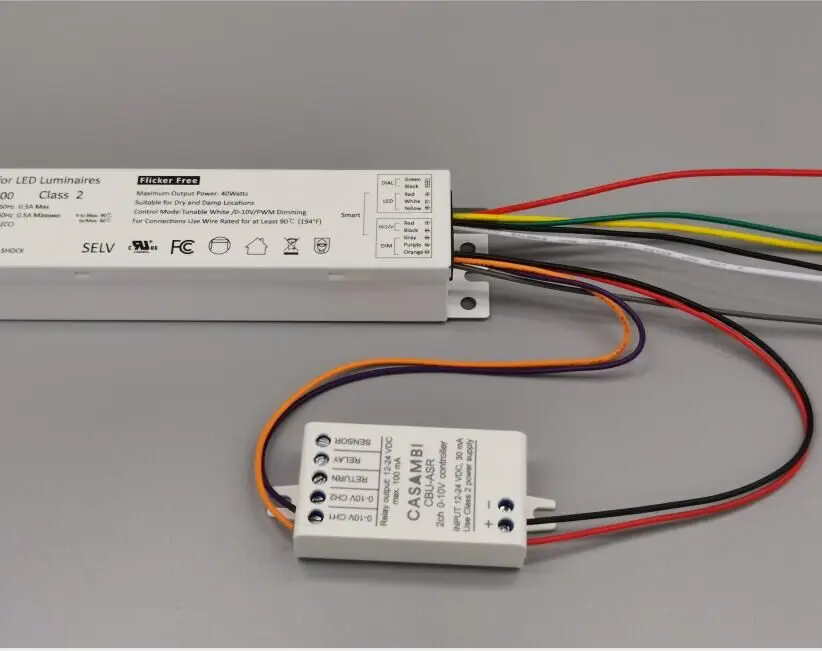 Shenzhen 60W Smart Tunable Dual Output Casambi LED Driver with Dimmer White Led Driver