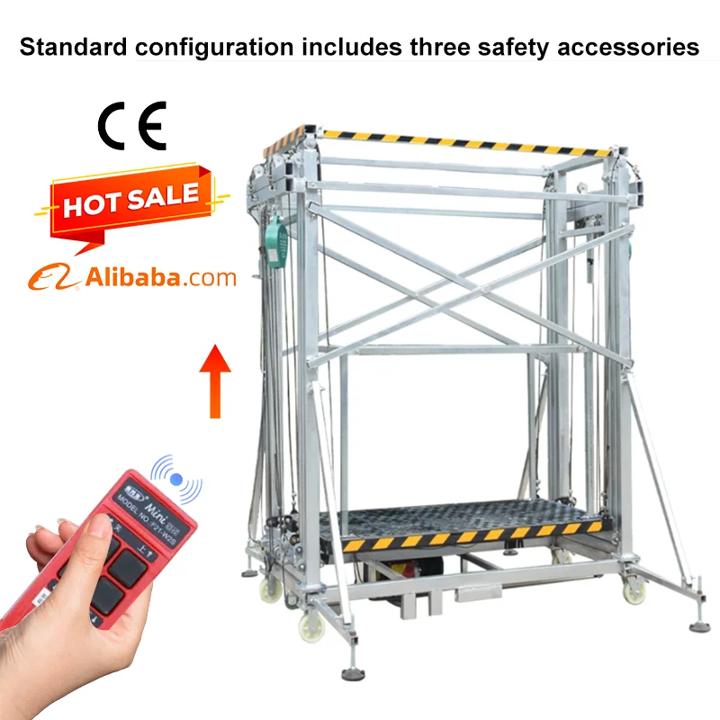 500kg Mobile Electric Scissor Scaffold Platform 5