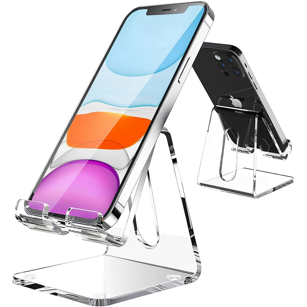 Universal Clear Acrylic Cell Phone Display Holder Acrylic Mobile Phone ...