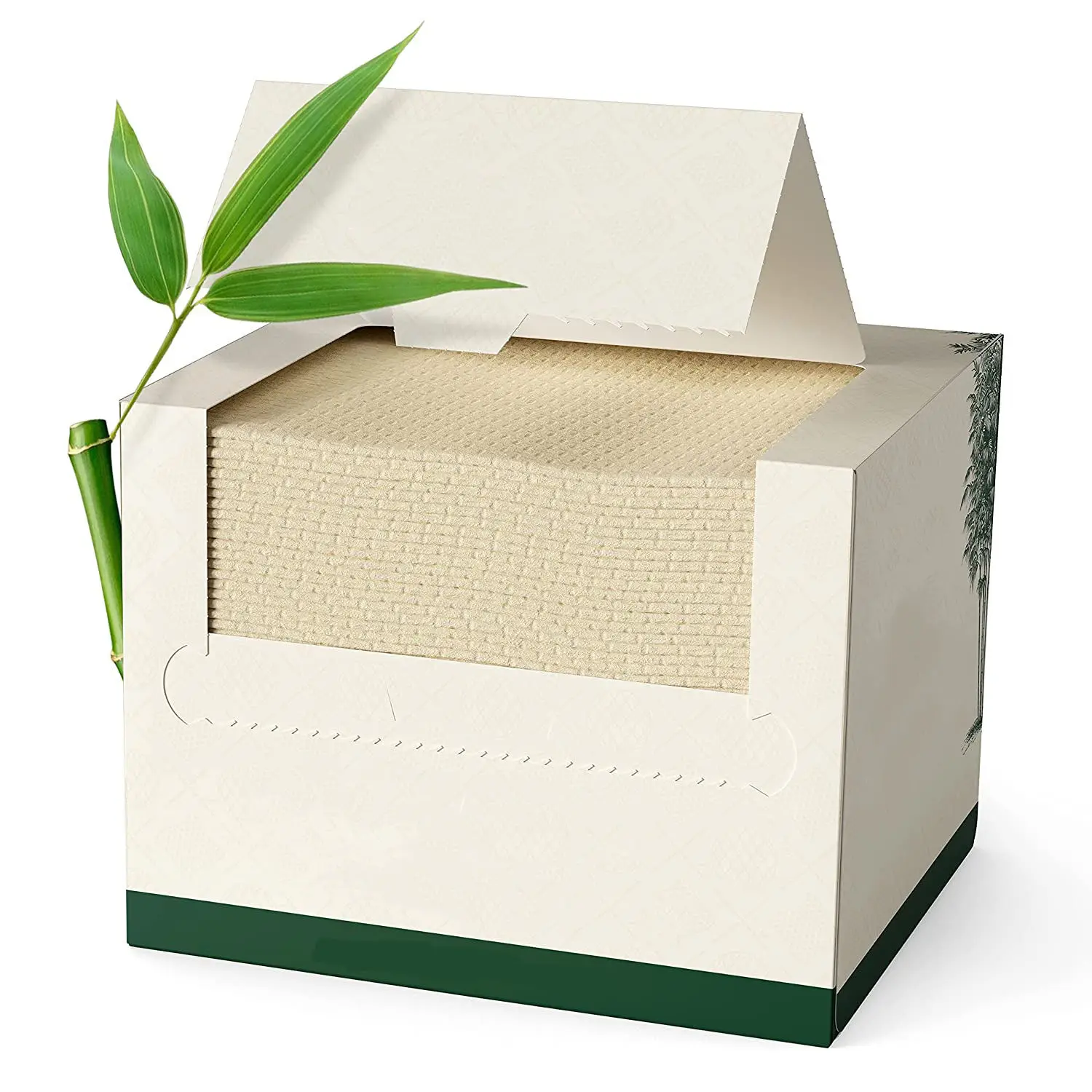 product bamboo viscose  xl 100 usda biobased face towel disposable face towelette makeup remover dry wipes588-1