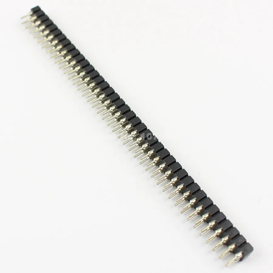 2.54mm Pitch 2x40 Pin 80p Female Connector Double Row Tin Round Pin ...