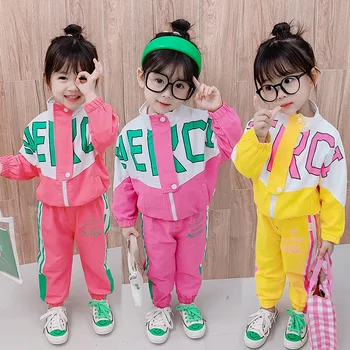 Wholesale Toddler Girl Clothes Cute Kids Tracksuit Baby Clothes Long Sleeve Cotton Sweet baby set clothing