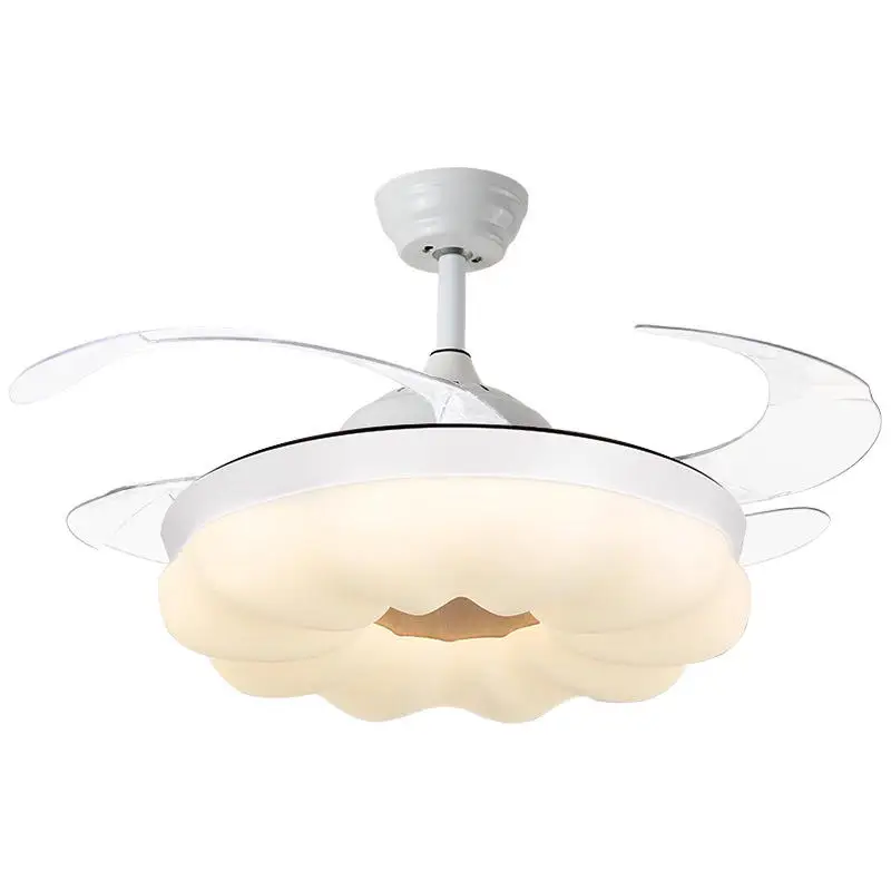 Wholesale Retractable Ceiling Fans with Lights and Remote Dimmable 3CCT Reversible BLDC Motor for Bedroom Living