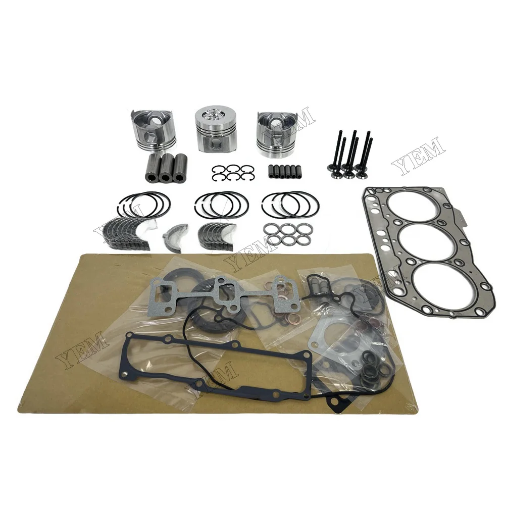 3TNV80 Overhaul Kit for Yanmar Engine Kit Engine Piston Ring Gasket Bearing