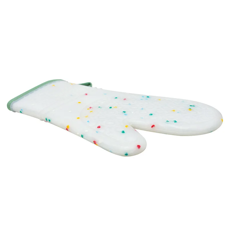 Customized 153g Baking Kitchen Glove Heat Insulation Microwave Oven Waterproof Silicone Gloves Heat Resistant BBQ Gloves factory