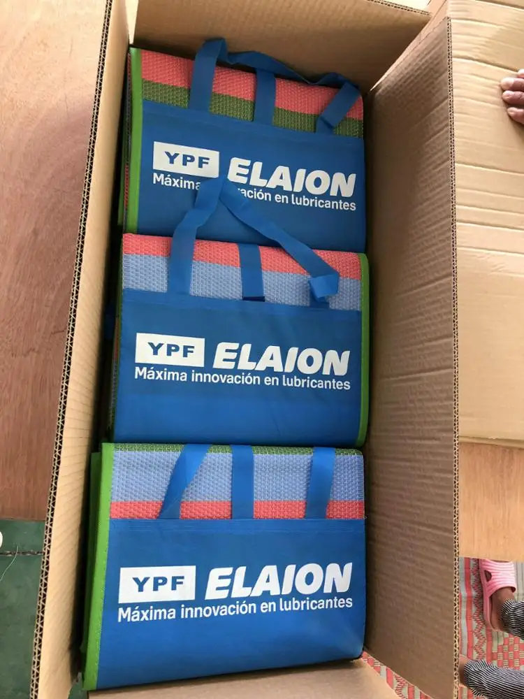 Znz Picnic Reversible Woven Polypropylene Beach Mat Recycled Plastic