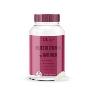 OEM/ODM Factory Supply Women's Multivitamin Capsules Rich in Vitamins and Minerals for Nourishing Brain and Immunity Booster
