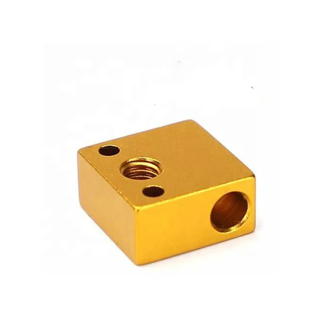 Customized CNC Machined Processing 7075 Aluminum Plate Block Solid Threaded Aluminum Mounting Block