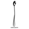 Silver soda spoon