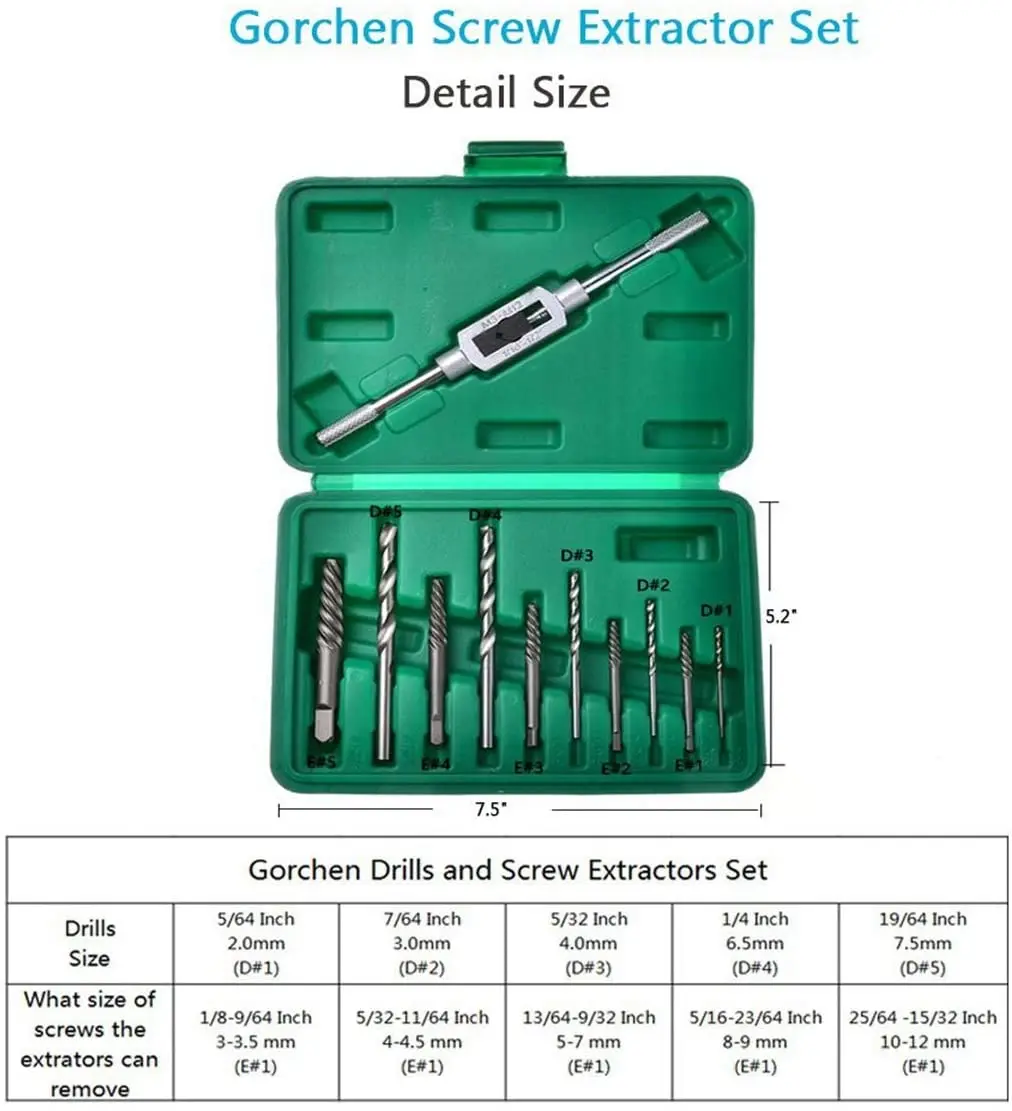 Matco screw extractor set