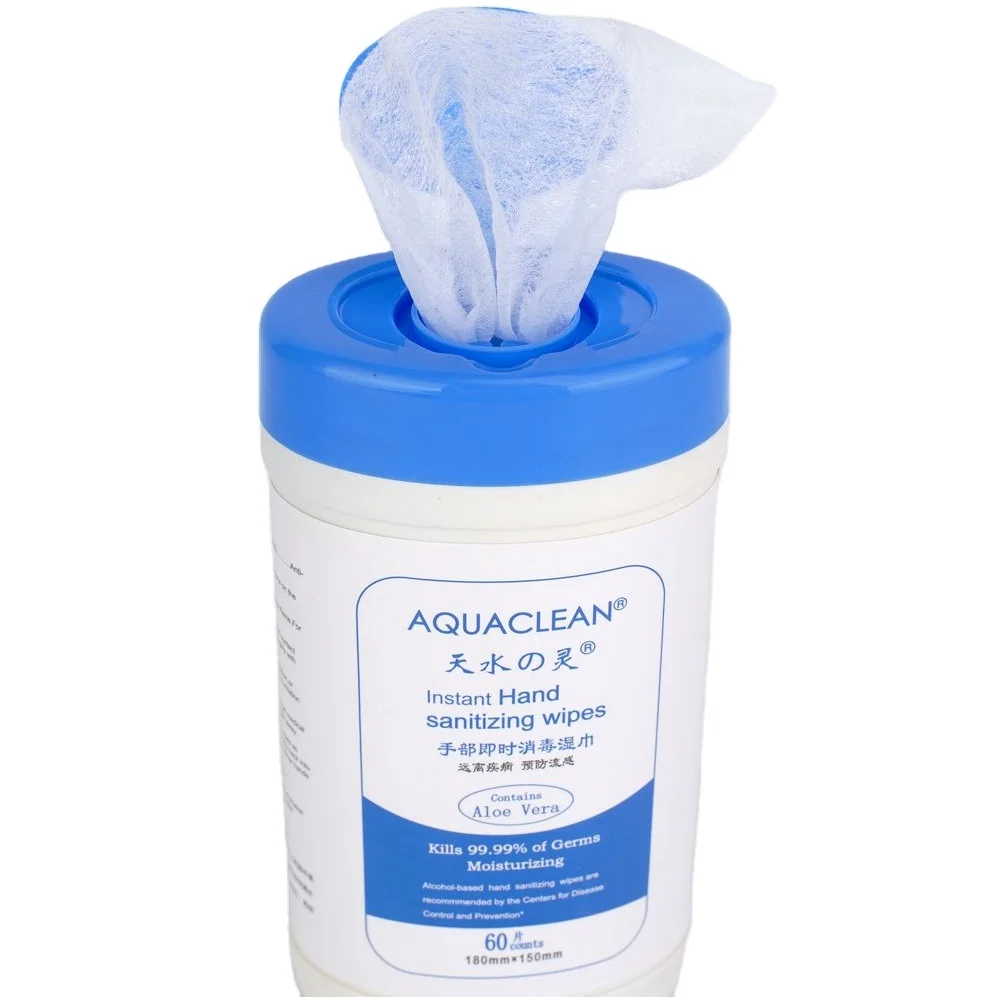 80ct Sanitize Antibacterial Wet Wipes Custom  Hand Cleaning Sanitizing Wipes Wholesale Disinfecting Wipes