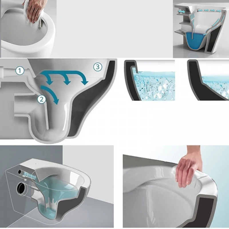 Utility Tub Allinone Wc/ Toilet Spa Room Water Closet Color Toilette