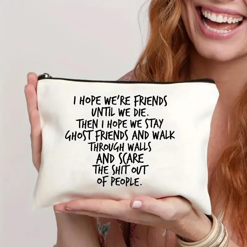 1 pc Stylish Cosmetic Bag pattern Personalized Makeup Bag Travel Toilet Storage Bag Cosmetic Pouch bachelorette party gift