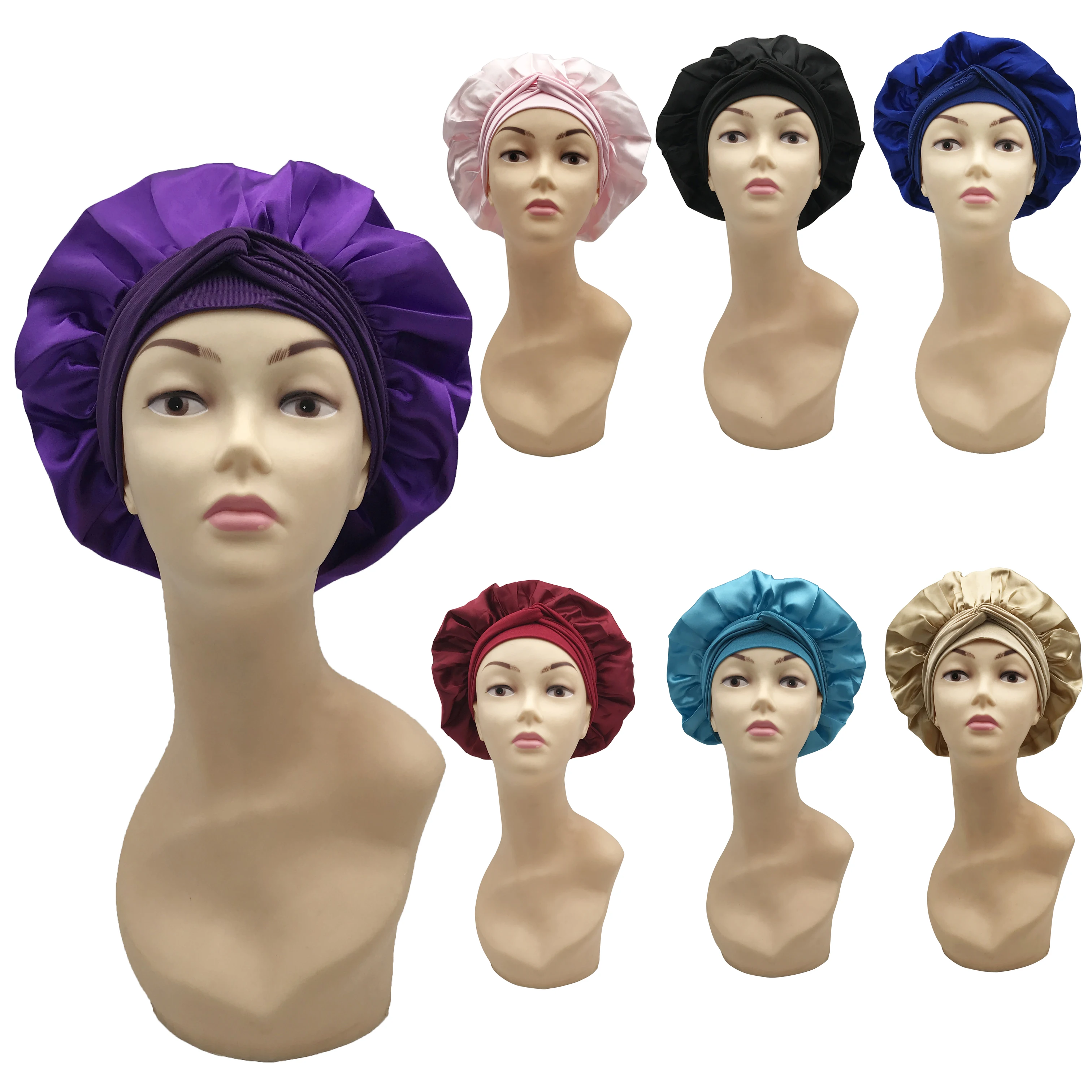 Custom Hair Bonnet Silk Bonnets With Scarf Luxury Bonnets And Satin ...