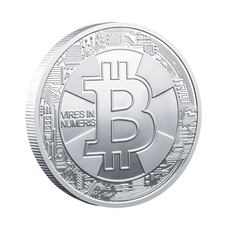 
 Сувенирная металлическая памятная монета для биткоина, золотая металлическая монета для биткоина  