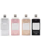 Memory Flash 3 In 1 OTG 16g 32gb 64gb 128gb 256gb Memory Stick Type-C USB Flash Drive For Samsung S9 S8 Apple X 8 7 Android Phon