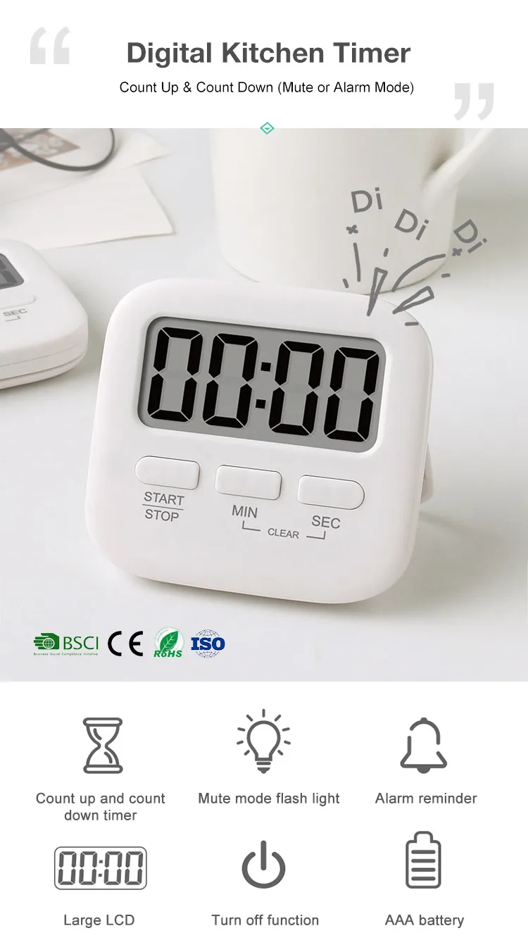Best selling electronic kitchen digital countdown timer